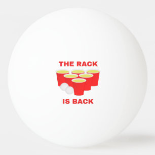 Der Rack ist der Bierpong-Pong-Ball Tischtennisball