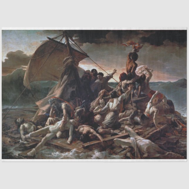 Der Raft der Medusa, Theodore Gericault Seidenpapier (Vorderseite)
