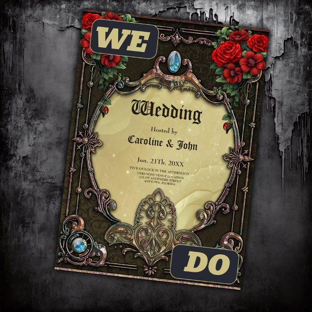 Der Rahmen ist opulent gestaltet Einladung (Von Creator hochgeladen)