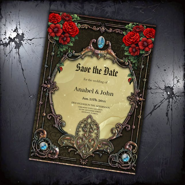 Der Rahmen ist opulent gestaltet Save The Date (Von Creator hochgeladen)