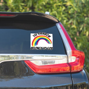 DER RAINBOW GEHÖRT ZU GOTT DECAL STICKERS AUFKLEBER