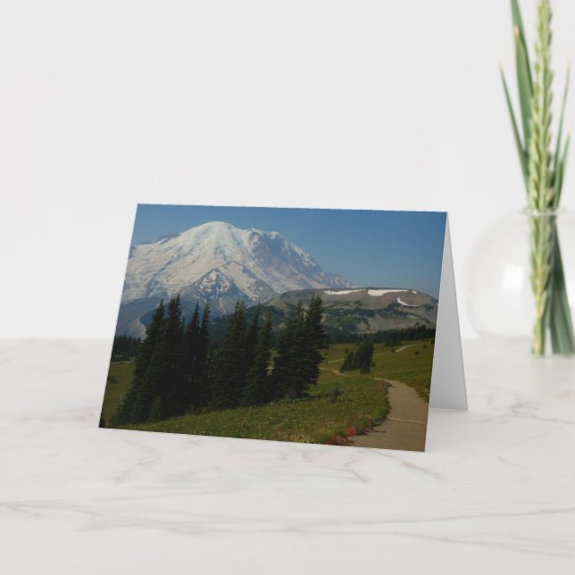 Der Rainier vom Sourdough Ridge Trail Karte (Vorderseite)