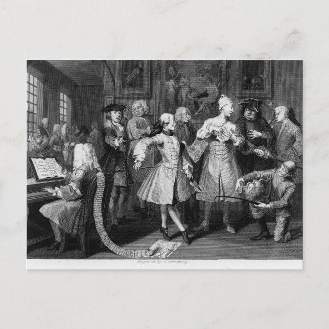 Der Rake-Levee, Teller II Postkarte (Vorderseite)