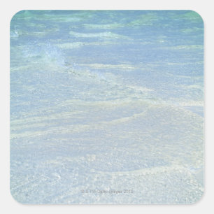 Der Rand 2 des Wassers Quadratischer Aufkleber