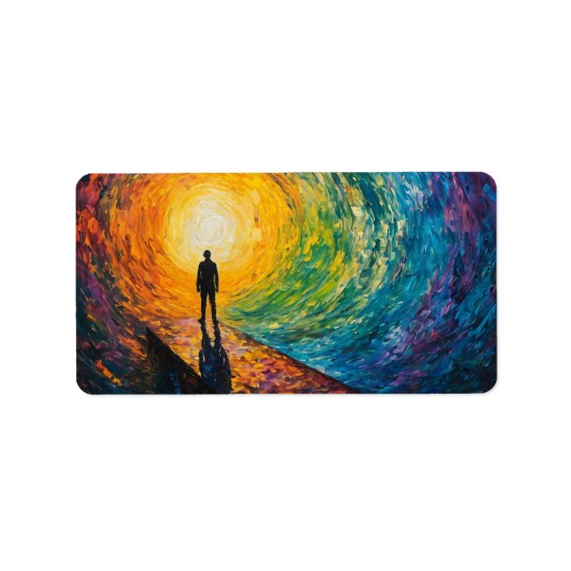 Der Rand der Dimension Adressaufkleber (Vorne)