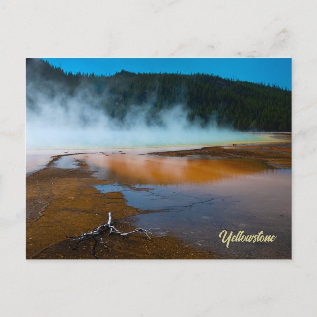 der Rand des Grand Prismatic Spring Yellowstone Postkarte (Vorderseite)