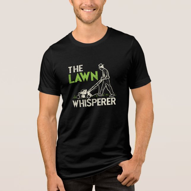 Der Rasenflüsterer Tri-Blend Shirt (Vorderseite)