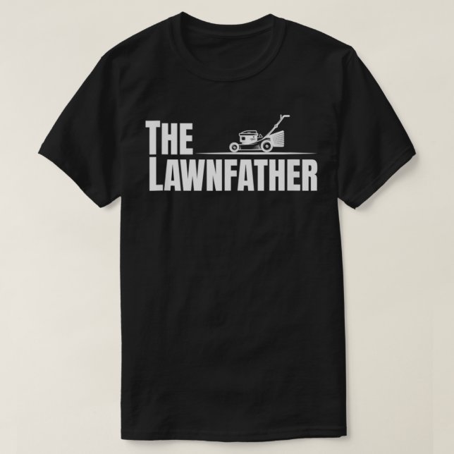 Der Rasenmäher von Lawinen für den Vaterstab T-Shirt (Design vorne)