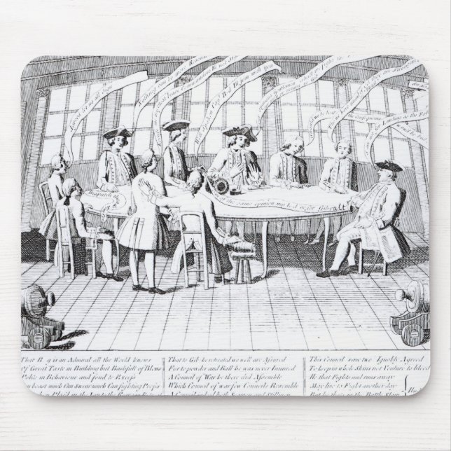 Der Rat des Krieges im Jahre 1756 Mousepad (Vorne)