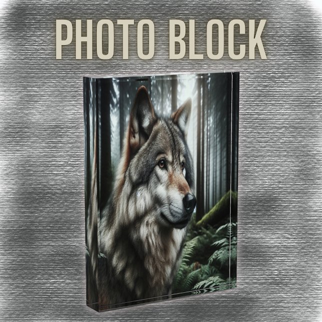 Der rätselhafte Wolf des Waldes | Fotoblock (Von Creator hochgeladen)