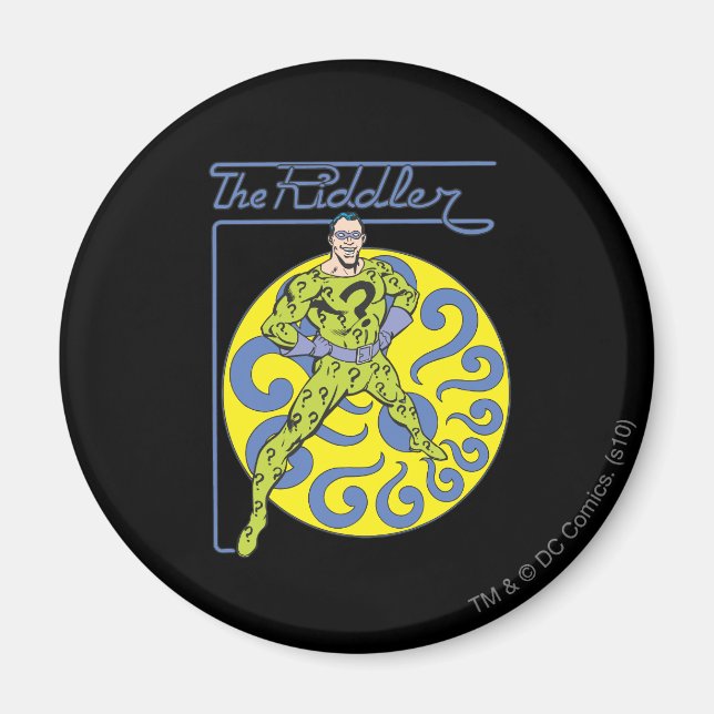 Der Rätselknacker & Logo Lila Magnet (Vorne)