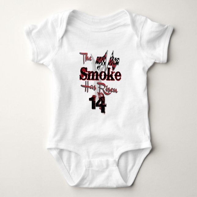 Der Rauch ist gestiegen Baby Strampler (Vorderseite)