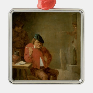 Der Raucher Silbernes Ornament
