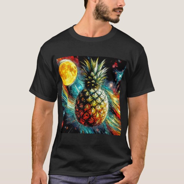 Der Raum & das Abstrat & der Mond #2 T-Shirt (Vorderseite)