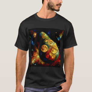 Der Raum & das Abstrat & der Mond T-Shirt