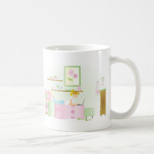 Der Raum des jugendlich Mädchens Tasse