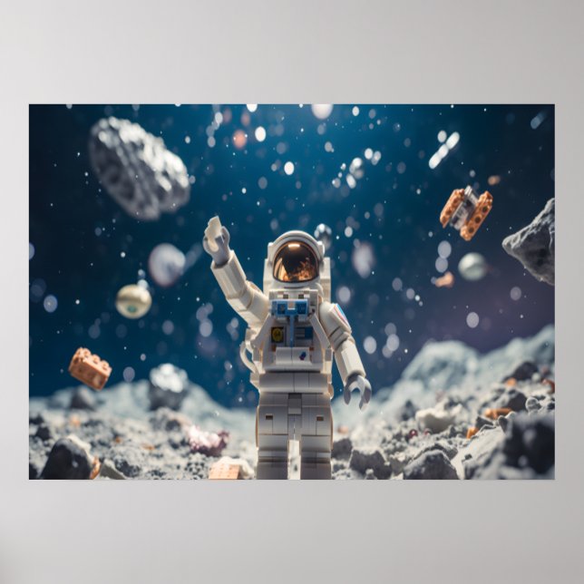 Der Raum Mann Im Weltraum Wand Poster (Vorne)