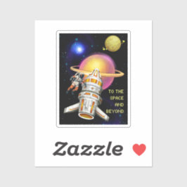 Der Raum und darüber hinaus Aufkleber