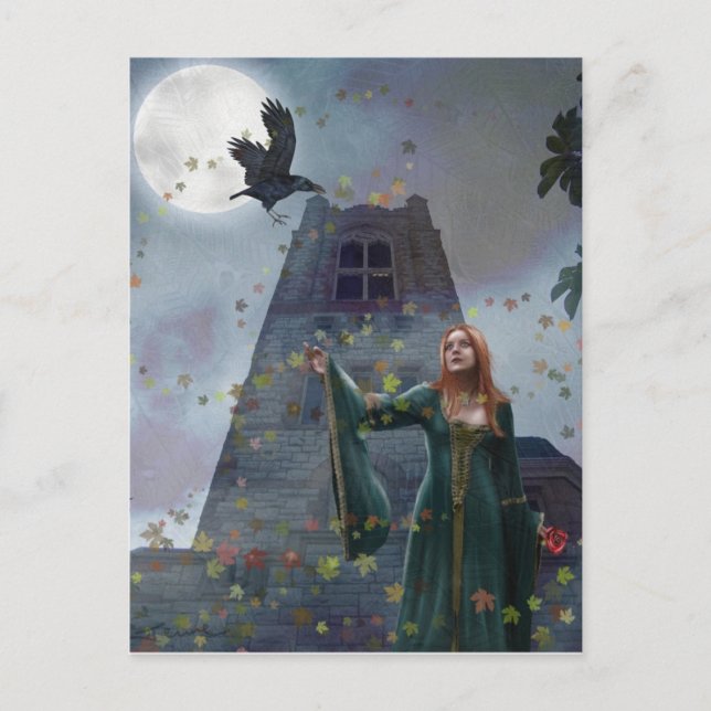 Der Raven (Postkarte) Postkarte (Vorderseite)