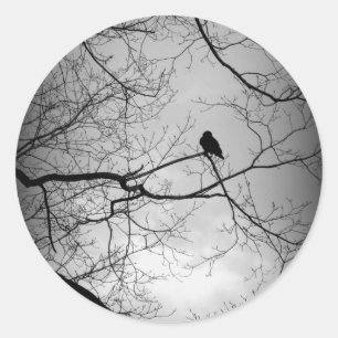 Der Raven Runder Aufkleber