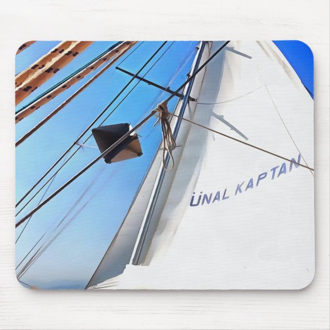 Der Realist passt die Segel-Kunst an Mousepad (Vorne)