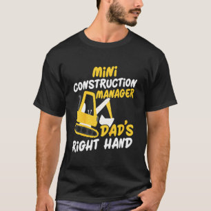 Der rechte Mini-Bauleiter des Kids-Vaters T-Shirt