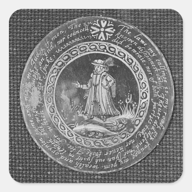 Der Rechtsanwalt Quadratischer Aufkleber (Vorderseite)