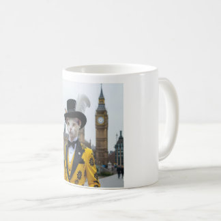 Der Regal Sphynx in seinem verblüffenden Anzug im Kaffeetasse