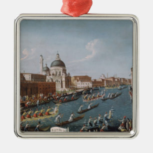 Der Regatta der Frauen auf dem Canal Grande, Silbernes Ornament