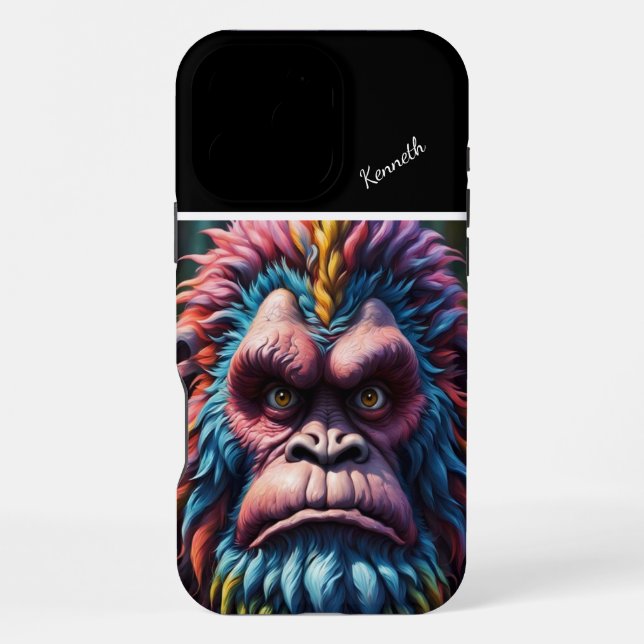 Der Regenbogen Bigfoot iPhone Hülle (Rückseite)