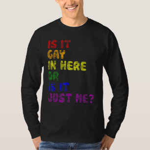 Der Regenbogen ist hier schwul oder ist er nur ein T-Shirt