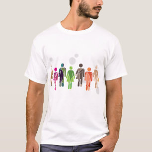 Der Regenbogen von Menschlichkeit T-Shirt