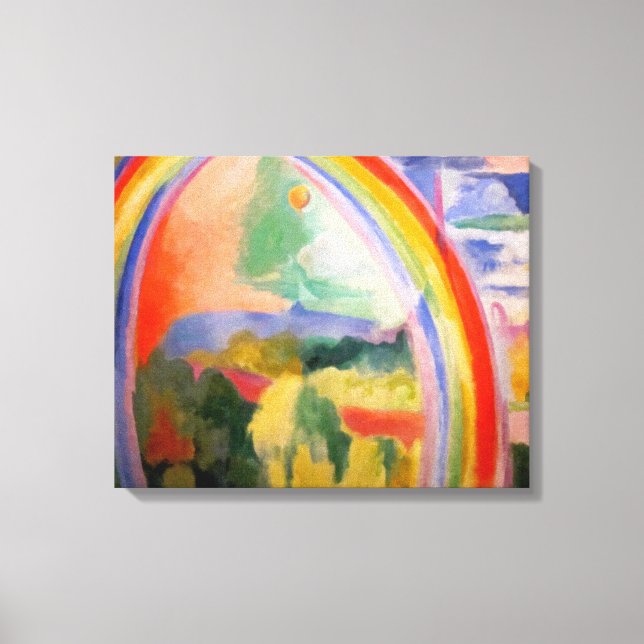 Der Regenbogen von Robert Delaunay Leinwanddruck (Vorderseite)