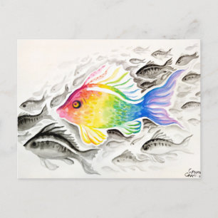 Der Regenbogenfisch Postkarte