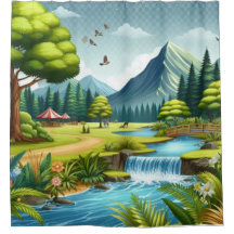 Der Regenduschvorhang des Wilden Flusses