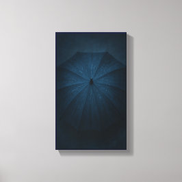 Der Regenschirm, der an den Regen erinnert Leinwanddruck