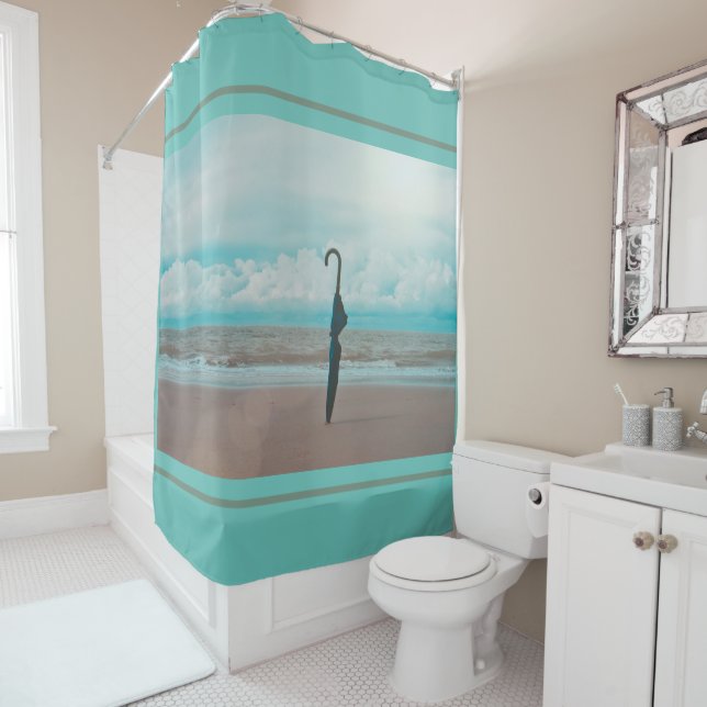 Der Regenschirm Duschvorhang (Beispiel)