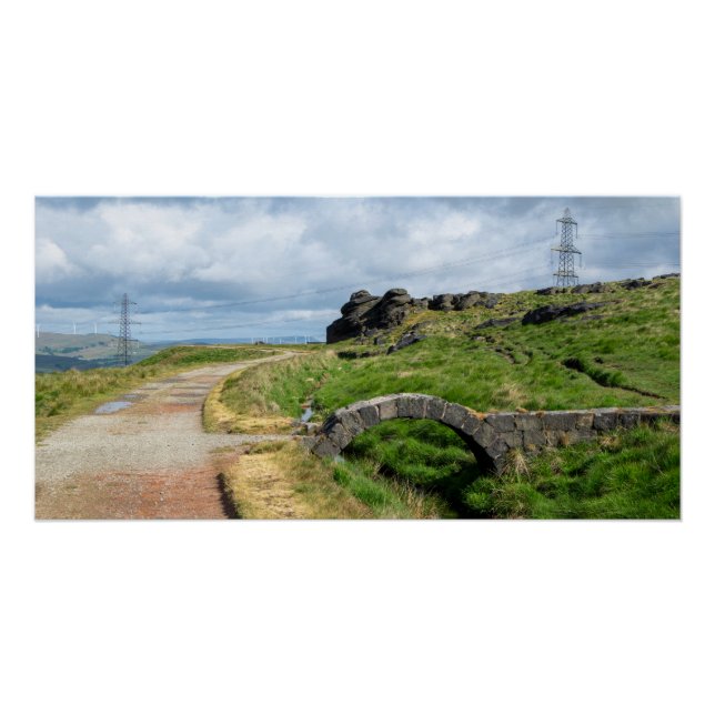 Der Regenstein, die schwarze Kante Poster (Vorderseite)