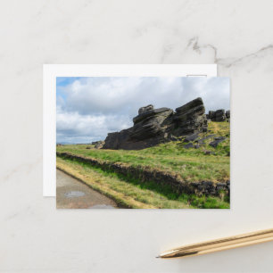 Der Regenstein, die schwarze Kante Postkarte