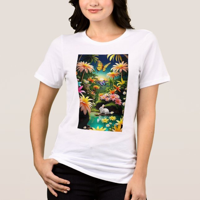 Der Reichtum der Unterschiede Tri-Blend Shirt (Vorderseite)