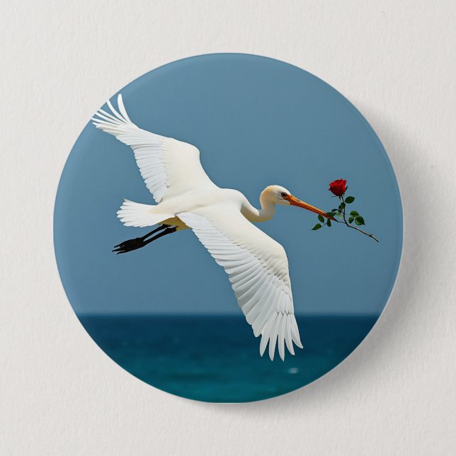 Der reisende Vogel Button (Vorderseite)