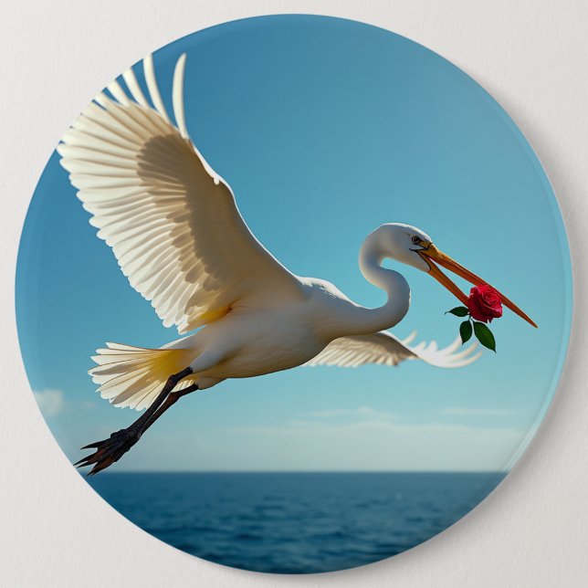 Der reisende Vogel Button (Vorderseite)