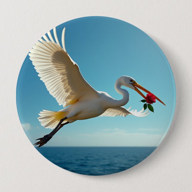 Der reisende Vogel Button (Vorderseite)