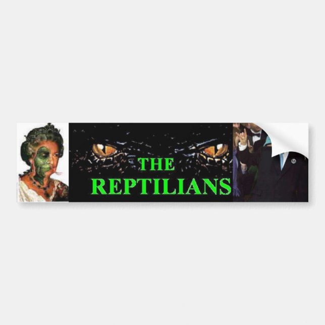 Der reptilians-Autoaufkleber Autoaufkleber (Vorne)