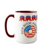 Der republikanische Gott segne Amerika Doughnut