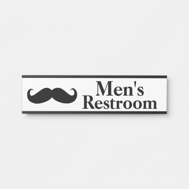 Der Restroom-Tür-Namensschild der Männer Türschild (Vorderseite )