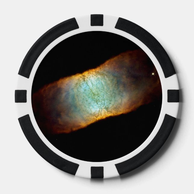 Der Retina-Nebel - Dying Star IC 4406 Pokerchips (Vorderseite)