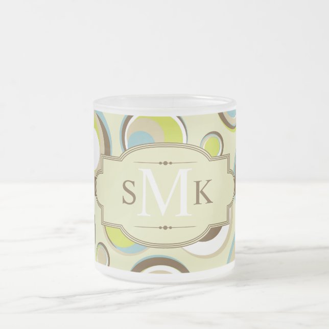 Der Retro Circle Mattiert Glass Coffee Tasse Cup d (Mittel)