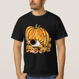 Der Retro Pumpkin-Flammenauge T-Shirt