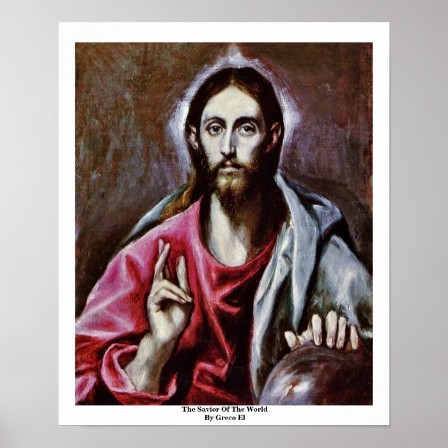 Der Retter der Welt durch Greco El Poster (Vorne)